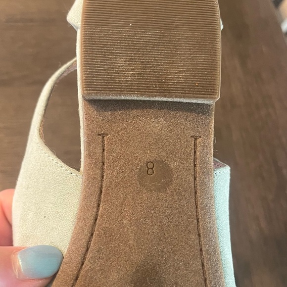 EUC! Old Navy Women's Mint Green Slingback pointy toe Flats Size 8 - Picture 3 of 6